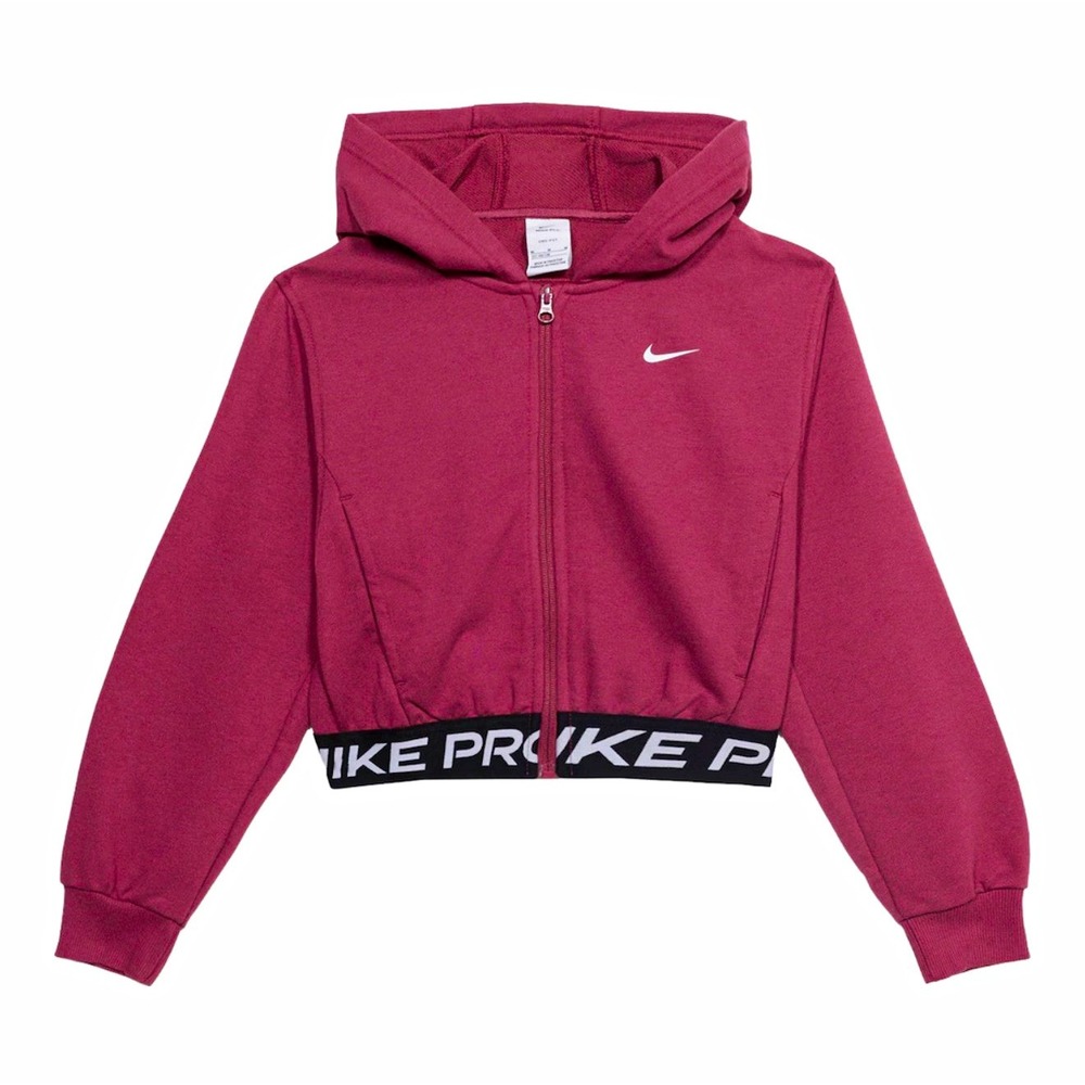 Nike Pro Girls Pro Fleece Dri-Fit, Sweet Beet, Medium, NWT